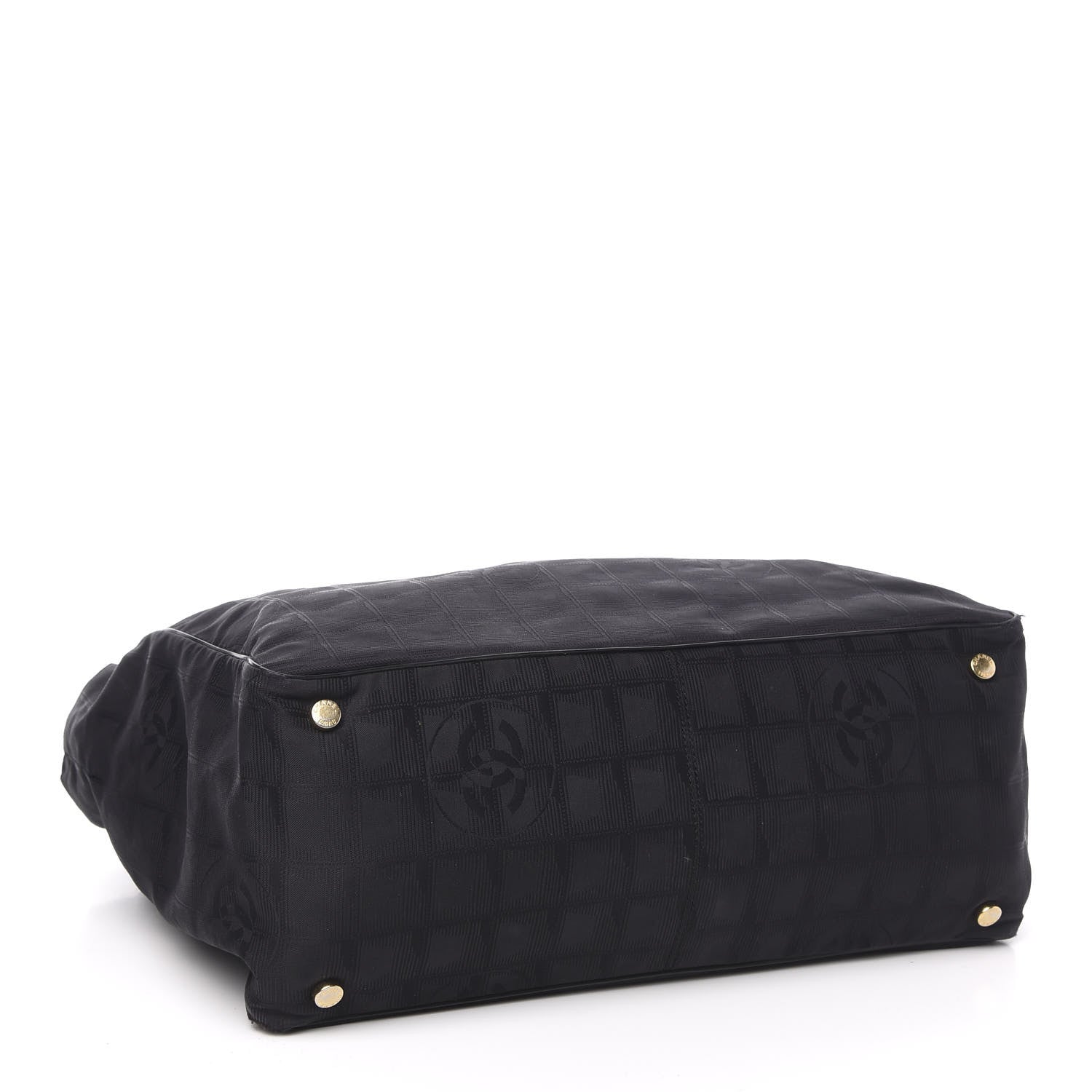 Chanel Nylon Large Travel Tote Black 4 of 10