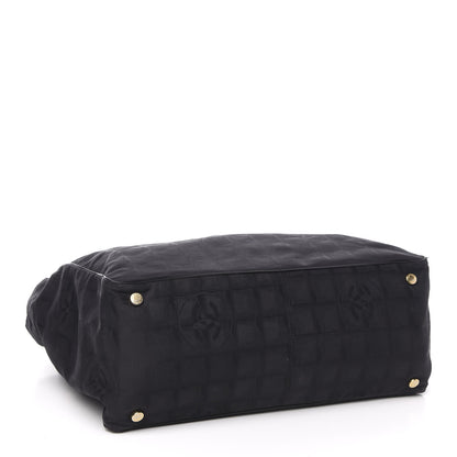 Chanel Nylon Large Travel Tote Black 4 of 10