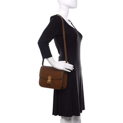 Celine Box Calfskin Medium Classic Box Flap Bag Camel 2 of 11