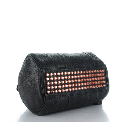 Alexander Wang Pebbled Lambskin Rocco Black Rose Gold Hardware 4 of 7