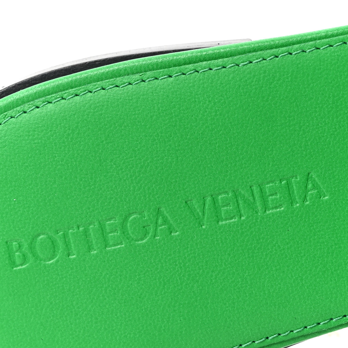 Nappa Maxi Intrecciato Lido Flat Sandals 38 Grass