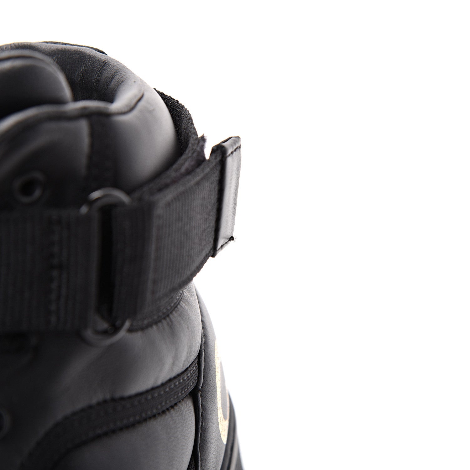 Chanel Lambskin Logo High Top Sneakers 39.5 Black 9 of 11