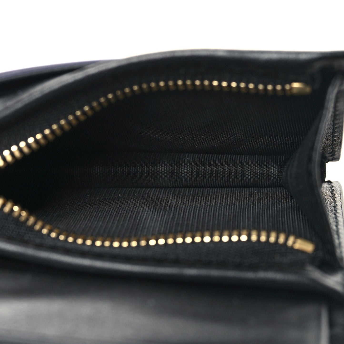Calfskin GG Matelasse Card Case Wallet Black