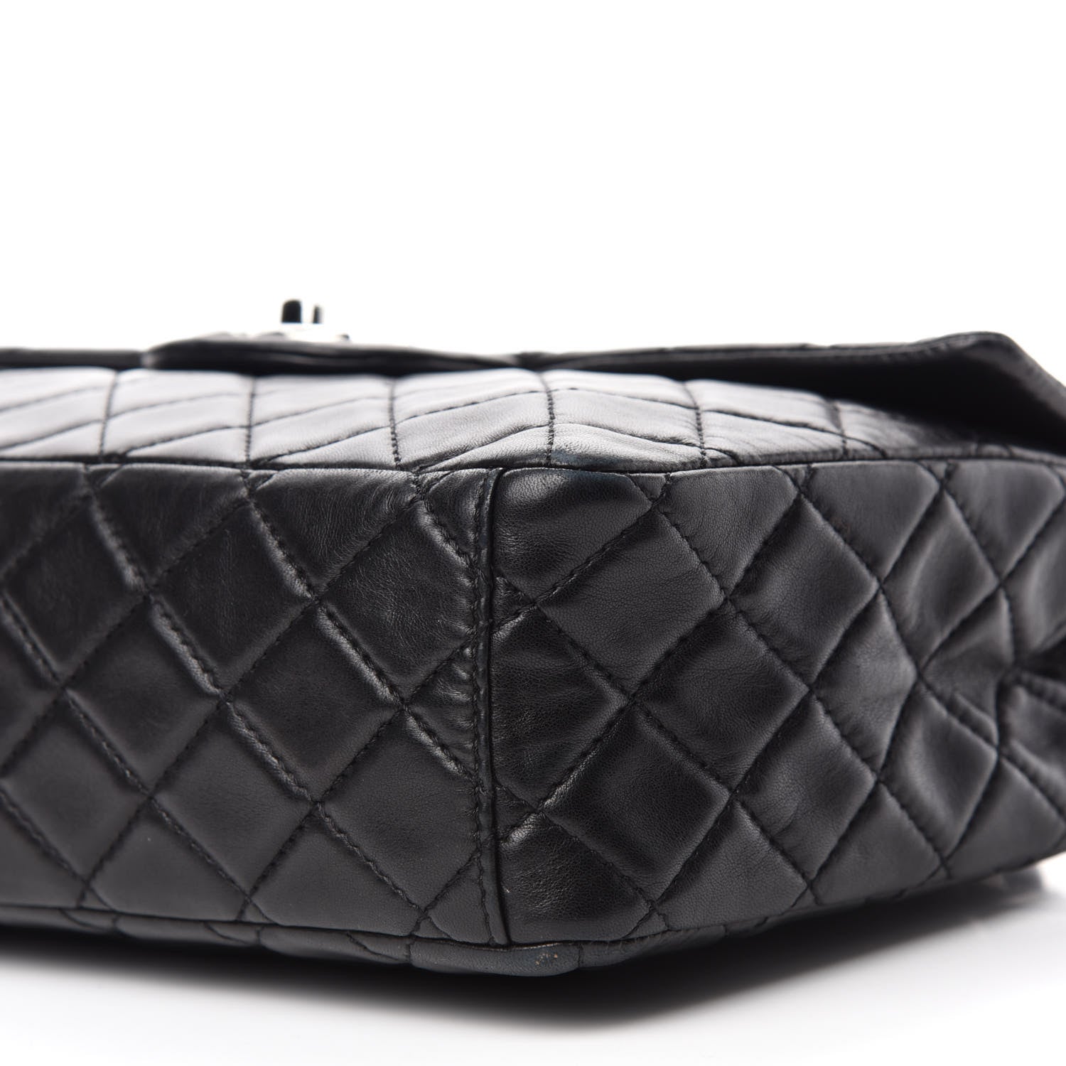 Chanel Lambskin Quilted Maxi Single Flap Black 7 of 11