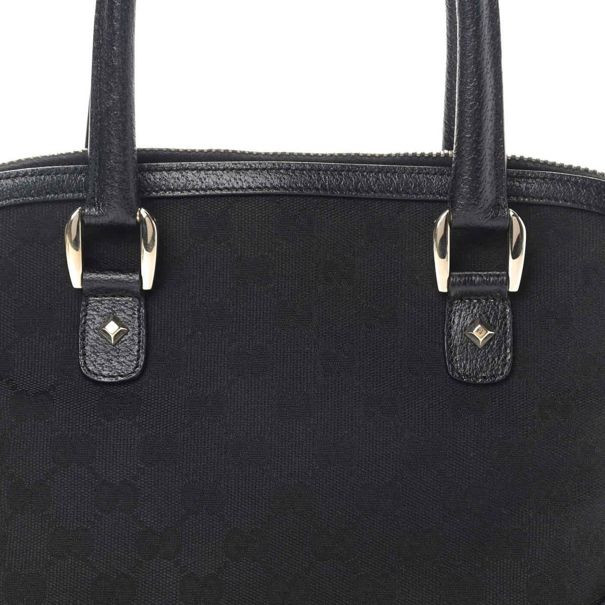Monogram Medium Horsebit Nail Dome Bag Black