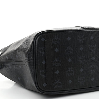 MCM Visetos Medium Liz Reversible Shopper Tote Black 13 of 16