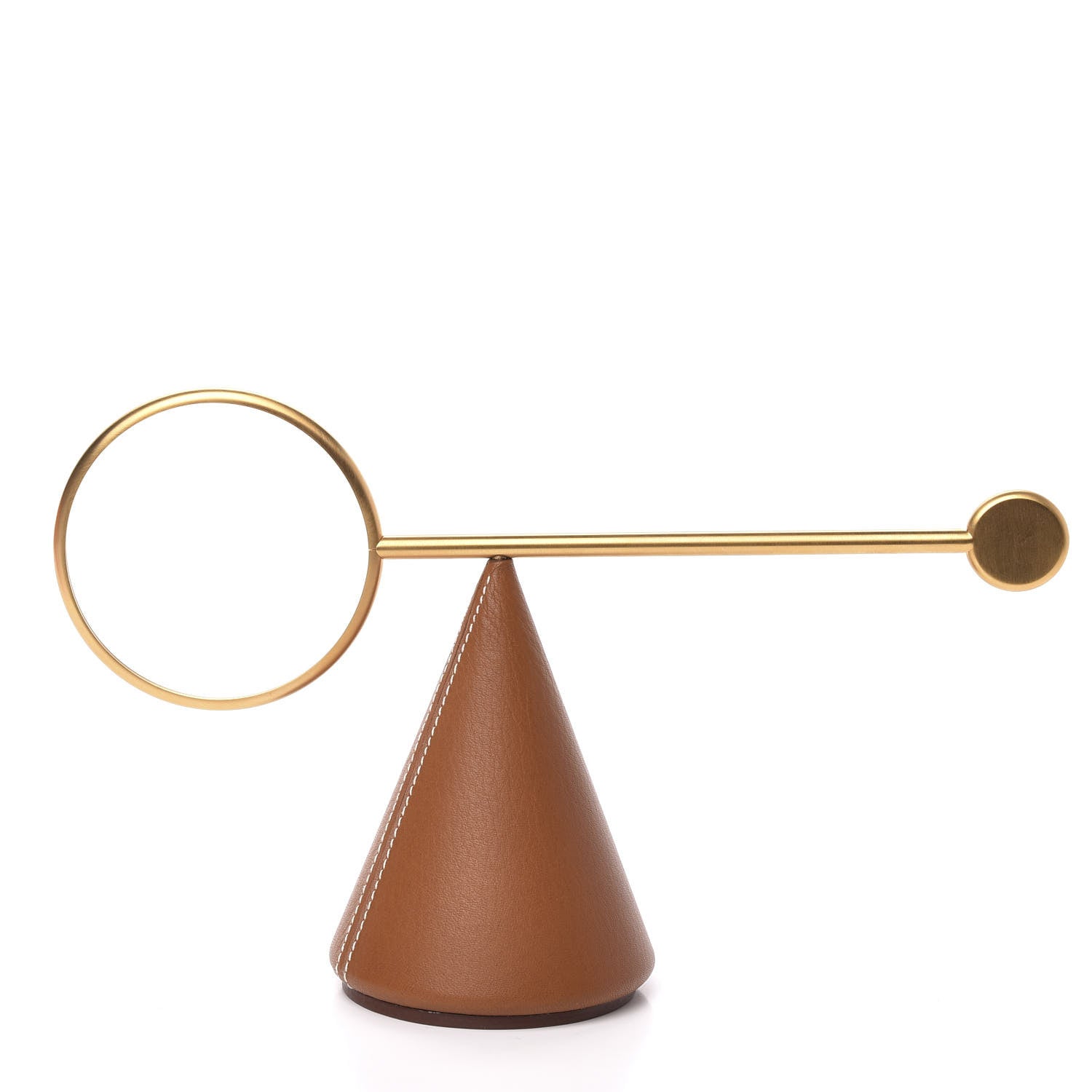 Hermes Cowhide Equilibre D'Magnifying Glass Fauve 3 of 6