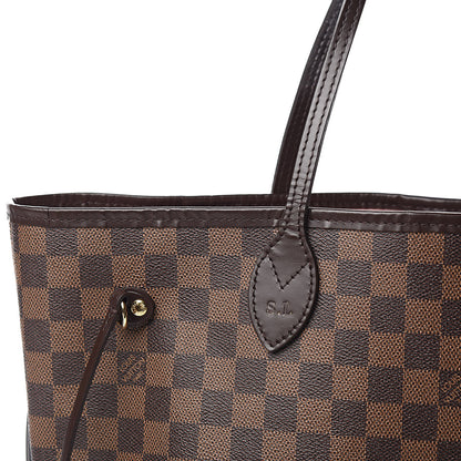 Louis Vuitton Damier Ebene Neo Neverfull MM Rose Ballerine 15 of 15