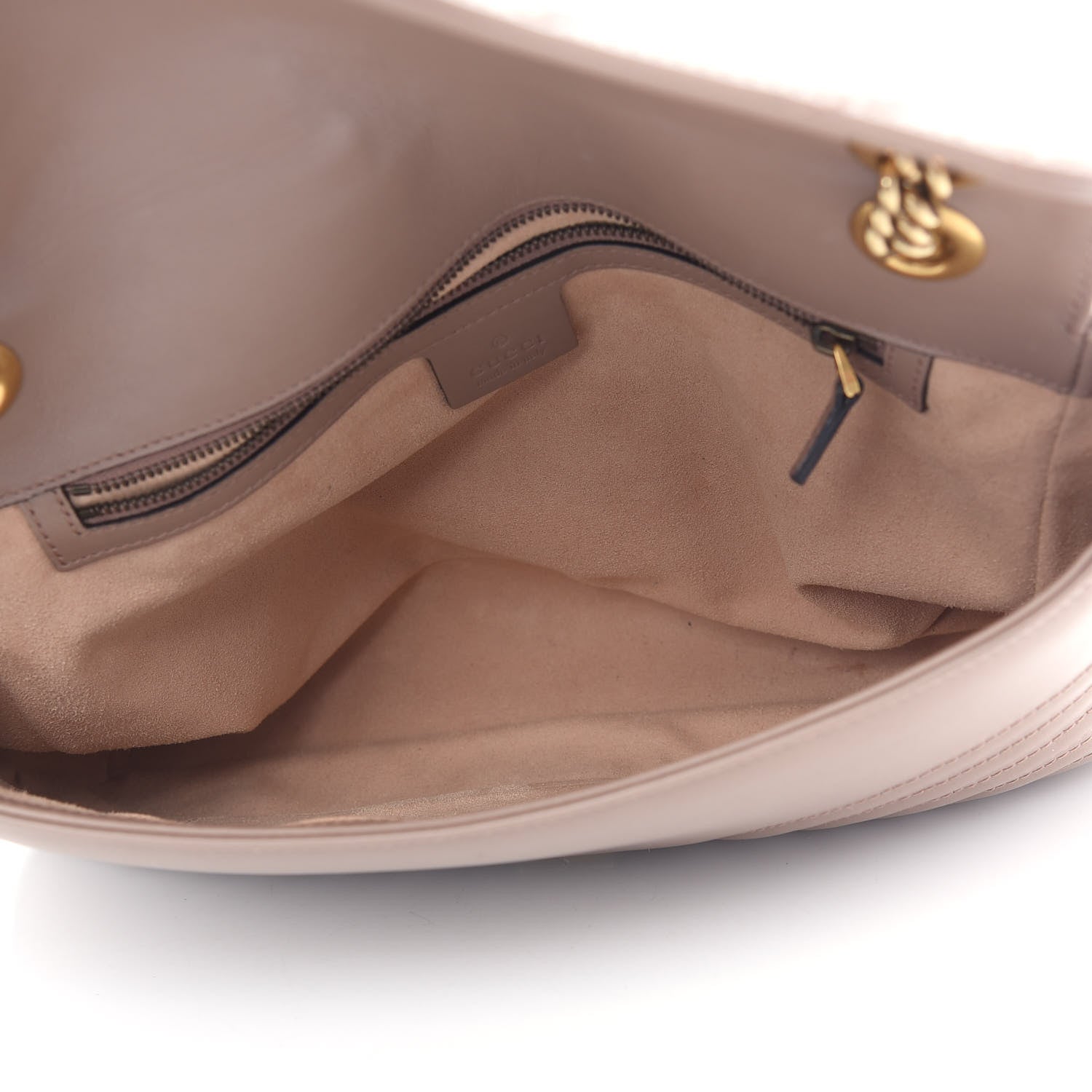 Gucci Calfskin Matelasse Medium GG Marmont Shoulder Bag Porcelain Rose 5 of 10
