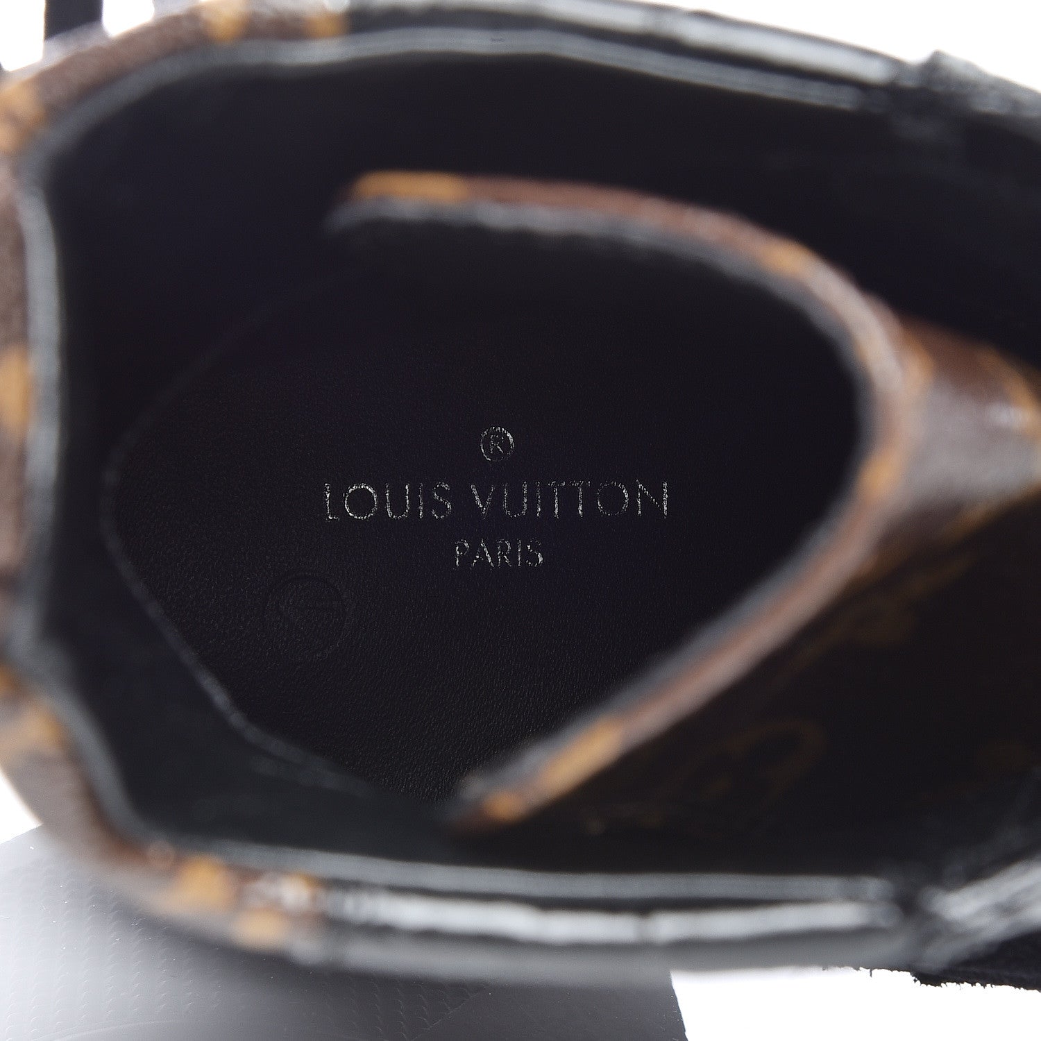 Louis Vuitton Suede Calfskin Monogram Laureate Platform Desert Boots 35.5 Black 7 of 8