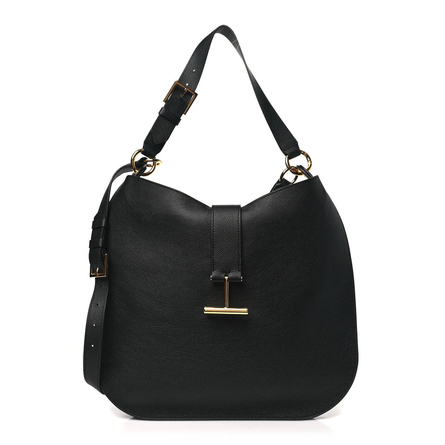 Tom Ford Calfskin Tara Hobo Black 1 of 9