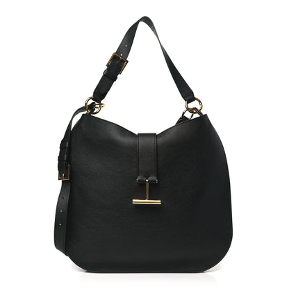 Tom Ford Calfskin Tara Hobo Black 1 of 9
