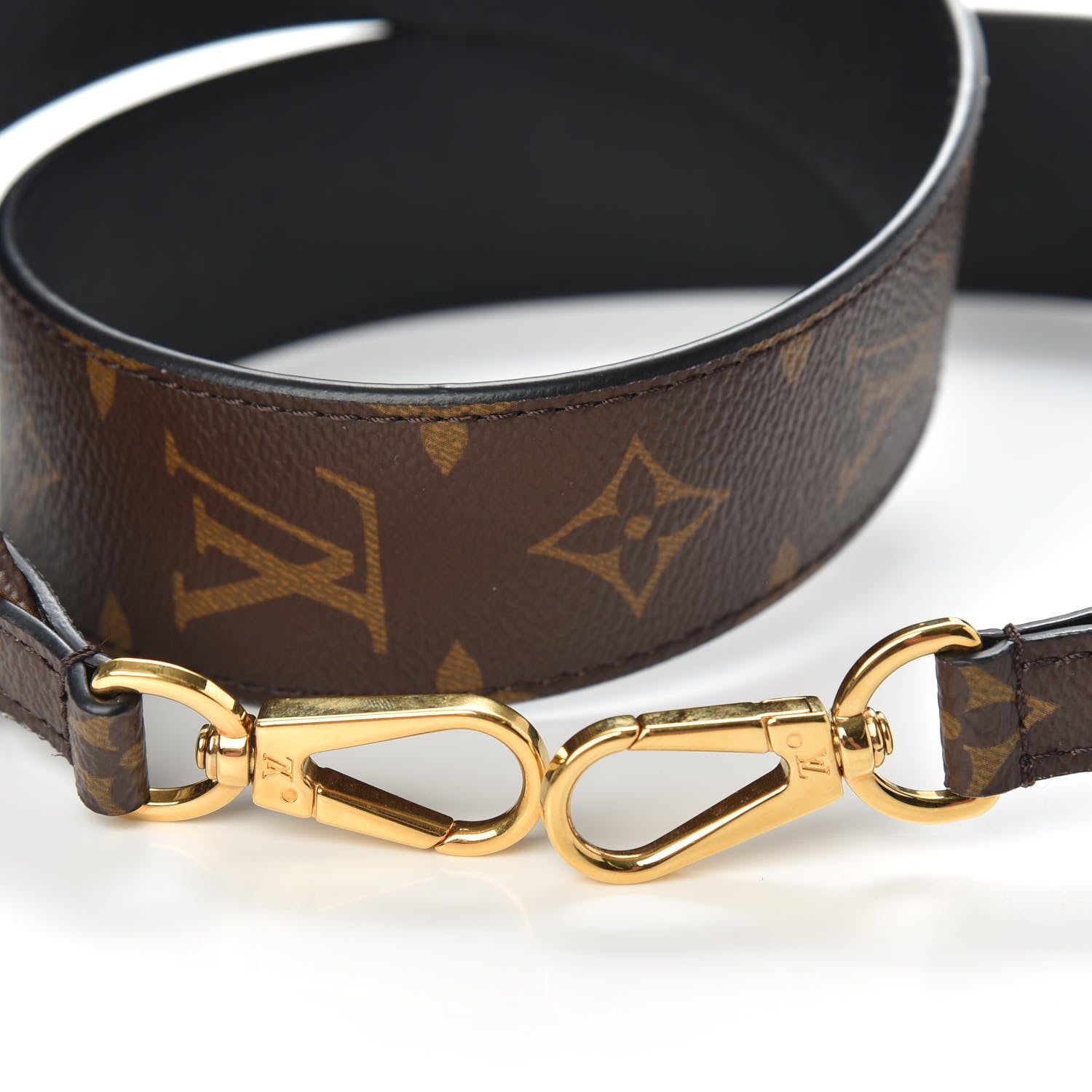 Louis Vuitton Monogram Bandouliere Shoulder Strap Black 4 of 5