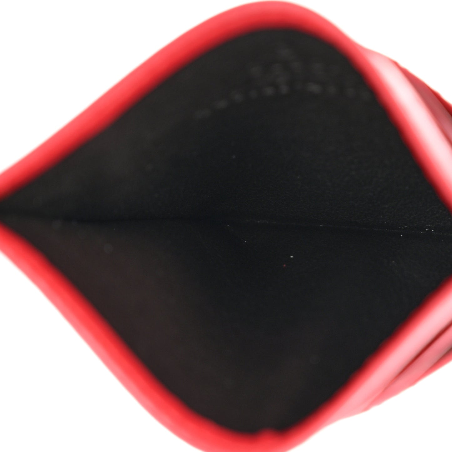 Calfskin Matelasse GG Marmont Card Holder Hibiscus Red