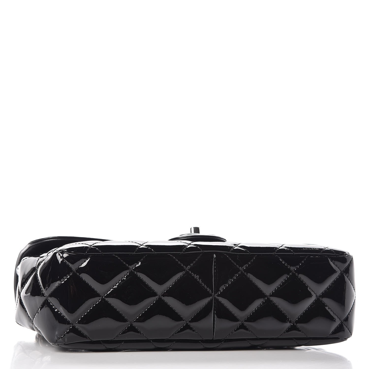 Chanel Patent Quilted Large Coco Shine Flap Black 4 of 11
