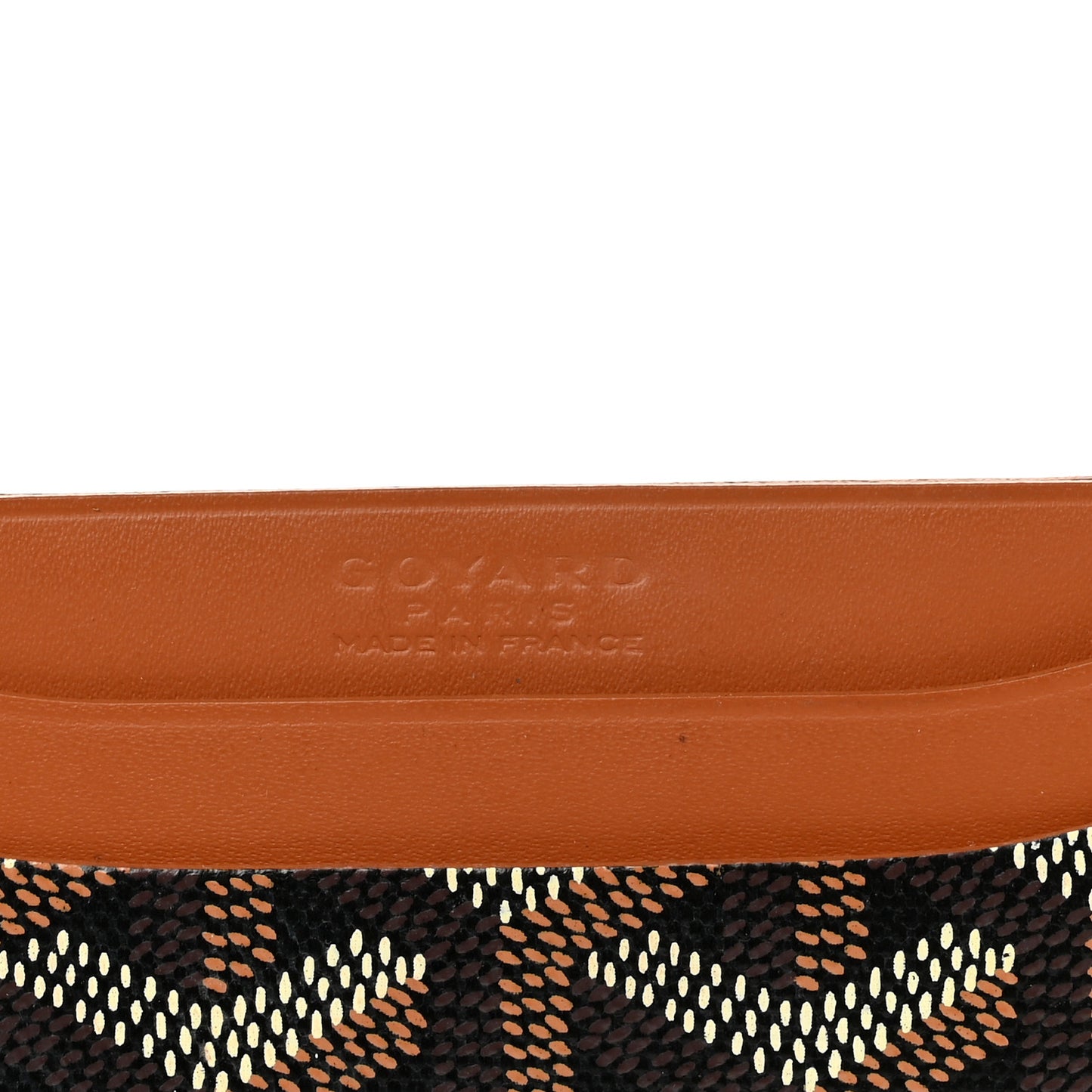 Goyardine Saint Sulpice Card Holder Black Gold