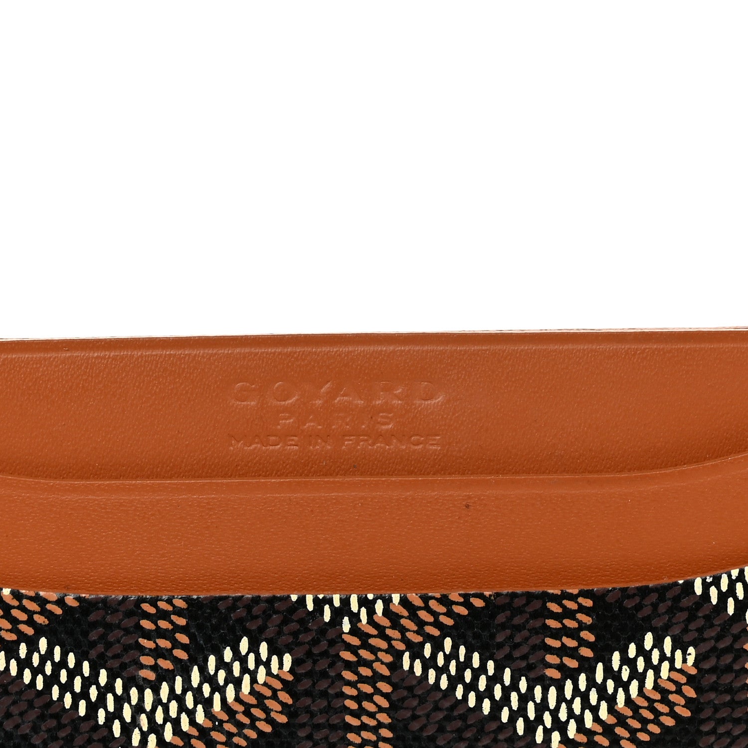 Goyard Goyardine Saint Sulpice Card Holder Black Gold 6 of 8