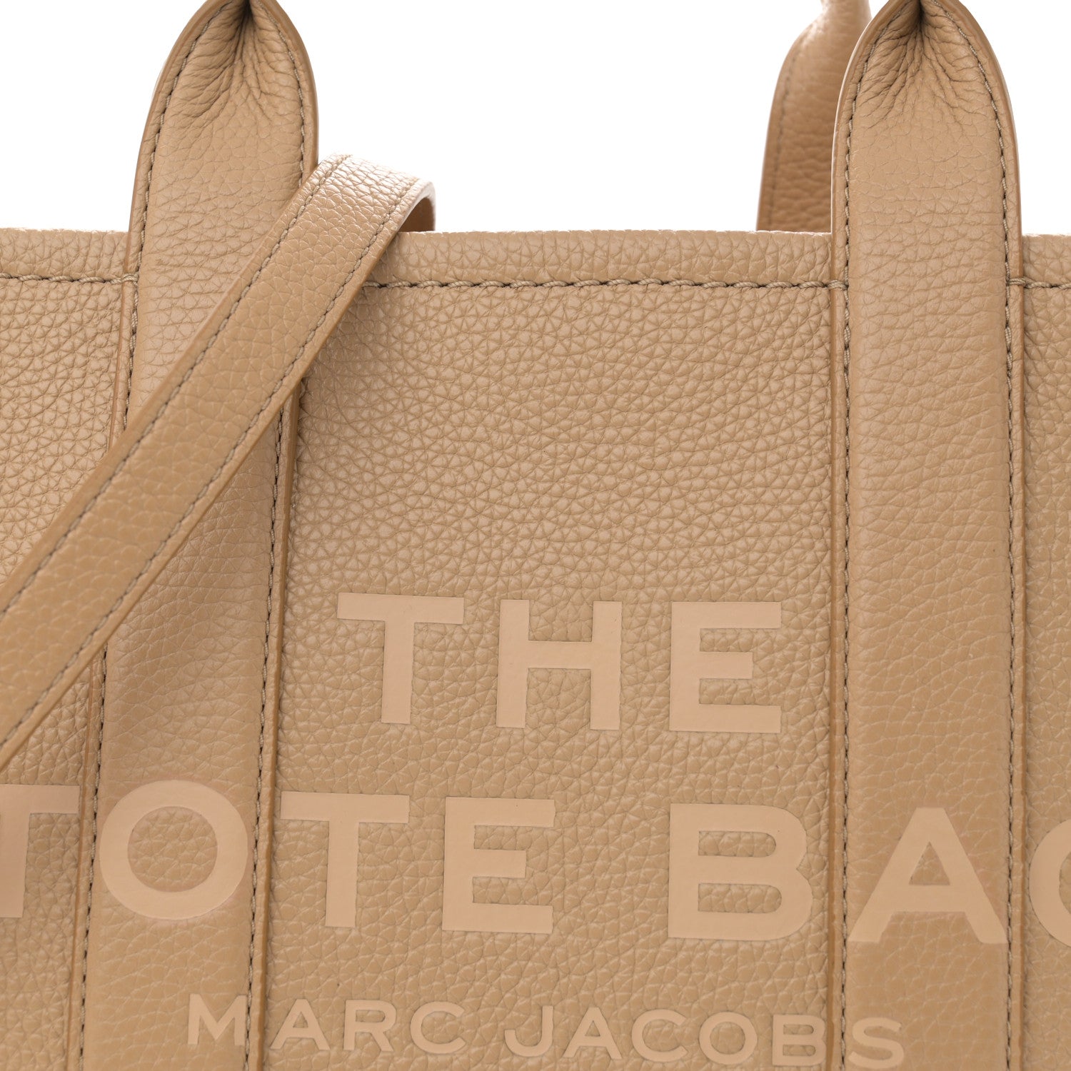 Marc Jacobs Grained Calfskin Small The Tote Camel 9 of 12