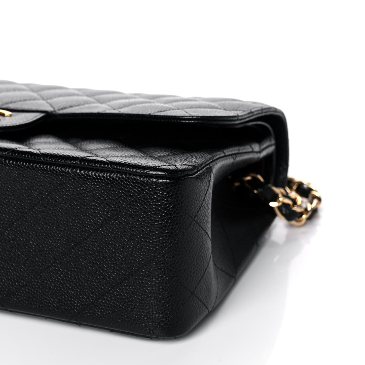 Chanel Caviar Quilted Jumbo Double Flap Black 9 of 13