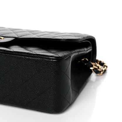 Chanel Caviar Quilted Jumbo Double Flap Black 9 of 13