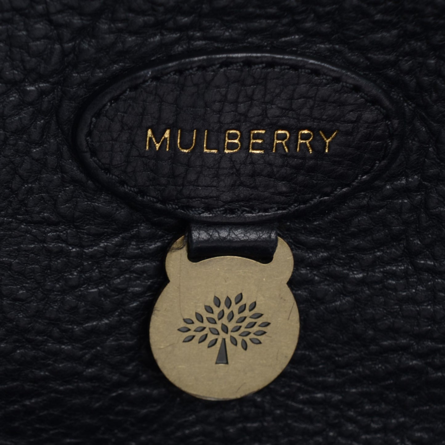 Natural Leather Bayswater Tote Black
