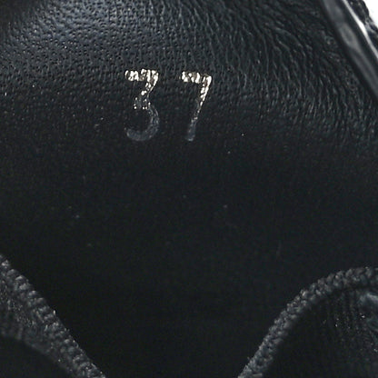 Prada Spazzolato Triangle Logo Monolith Pointy 55mm Loafers 37 Black 8 of 9