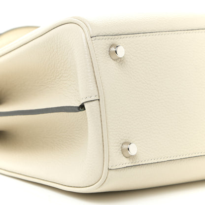 Gucci Grainy Calfskin Medium Zumi Top Handle Bag Mystic White 9 of 13
