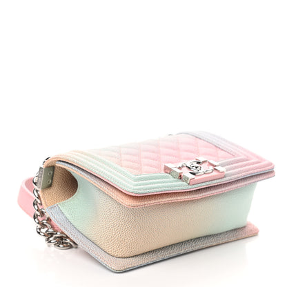 Chanel Caviar Quilted Small Cuba Rainbow Boy Flap Multicolor 4 of 10