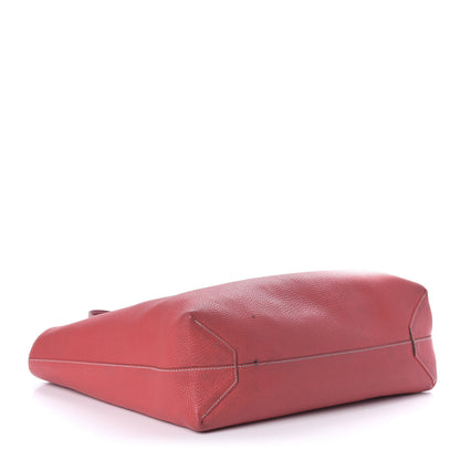 Hermes Taurillon Clemence Double Sens 36 Reversible Tote Rubis Bougainvillea 4 of 16
