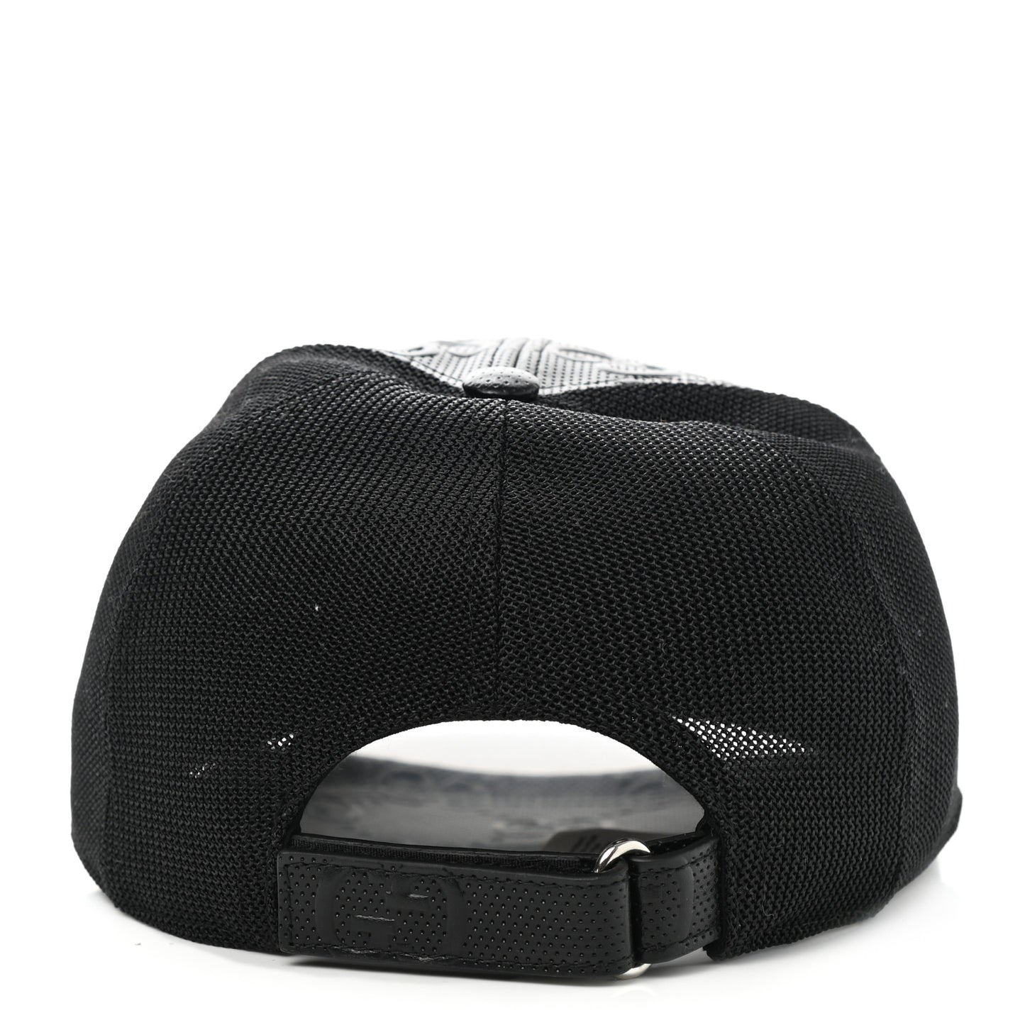 Calfskin Mesh GG Tennis Embossed Gary Baseball Hat M Black