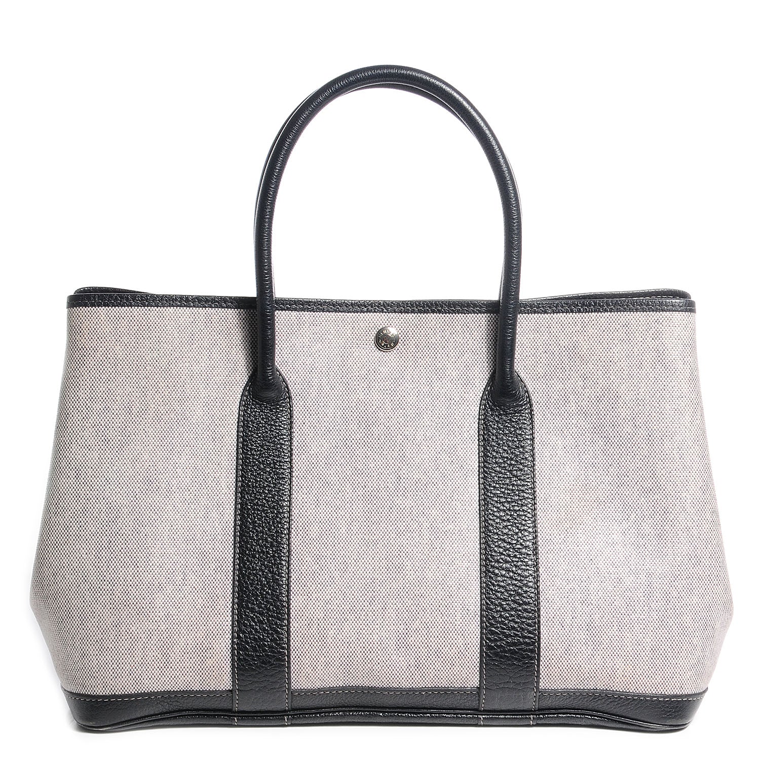 Hermes Toile Buffle Skipper Garden Party 36 MM Tote Black 1 of 9