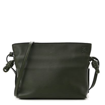 Loewe Calfskin Mini Flamenco Knot Clutch Vintage Khaki 1 of 10