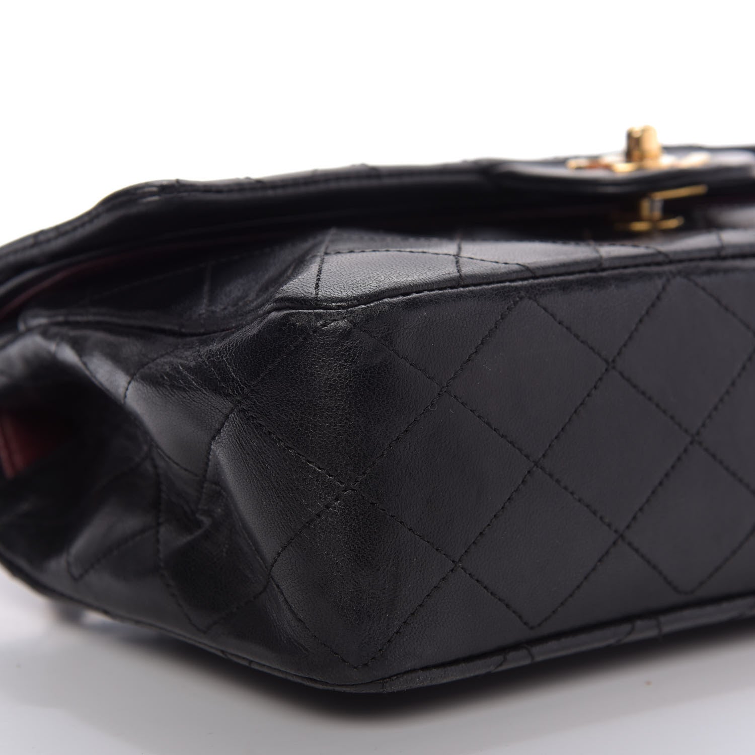 Chanel Lambskin Quilted Small Double Flap Black 6 of 10