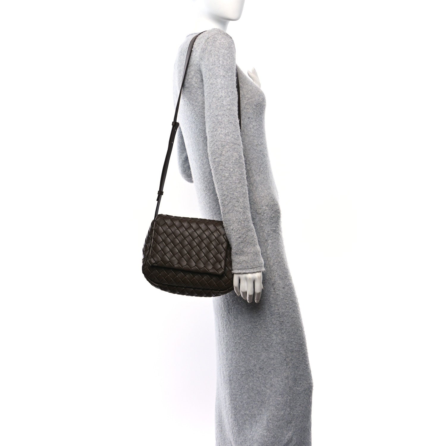 Bottega Veneta Nappa Intrecciato Small Cobble Messenger Bag Light Brown 2 of 11