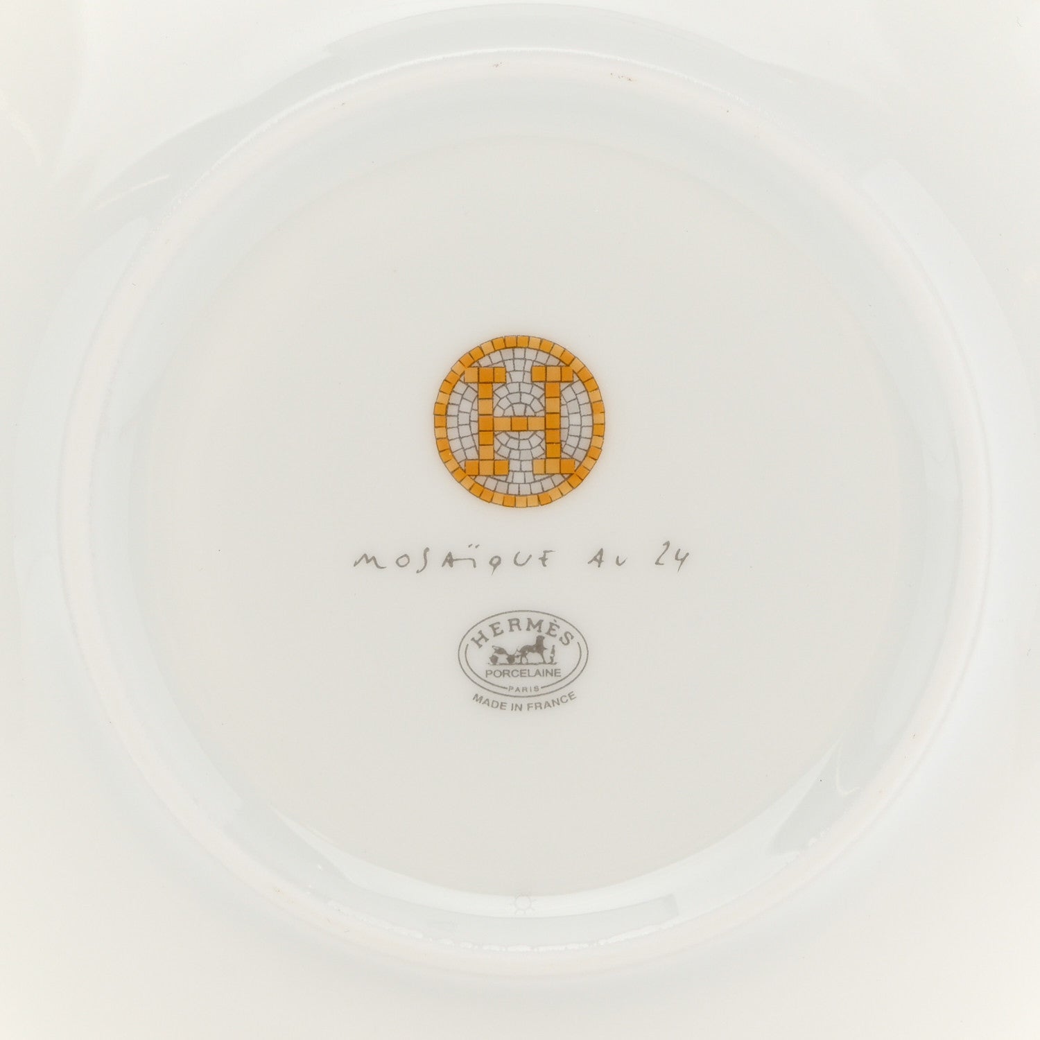 Hermes Porcelain Mosaique Au 24 Bread And Butter Plate Set of 2 5 of 7
