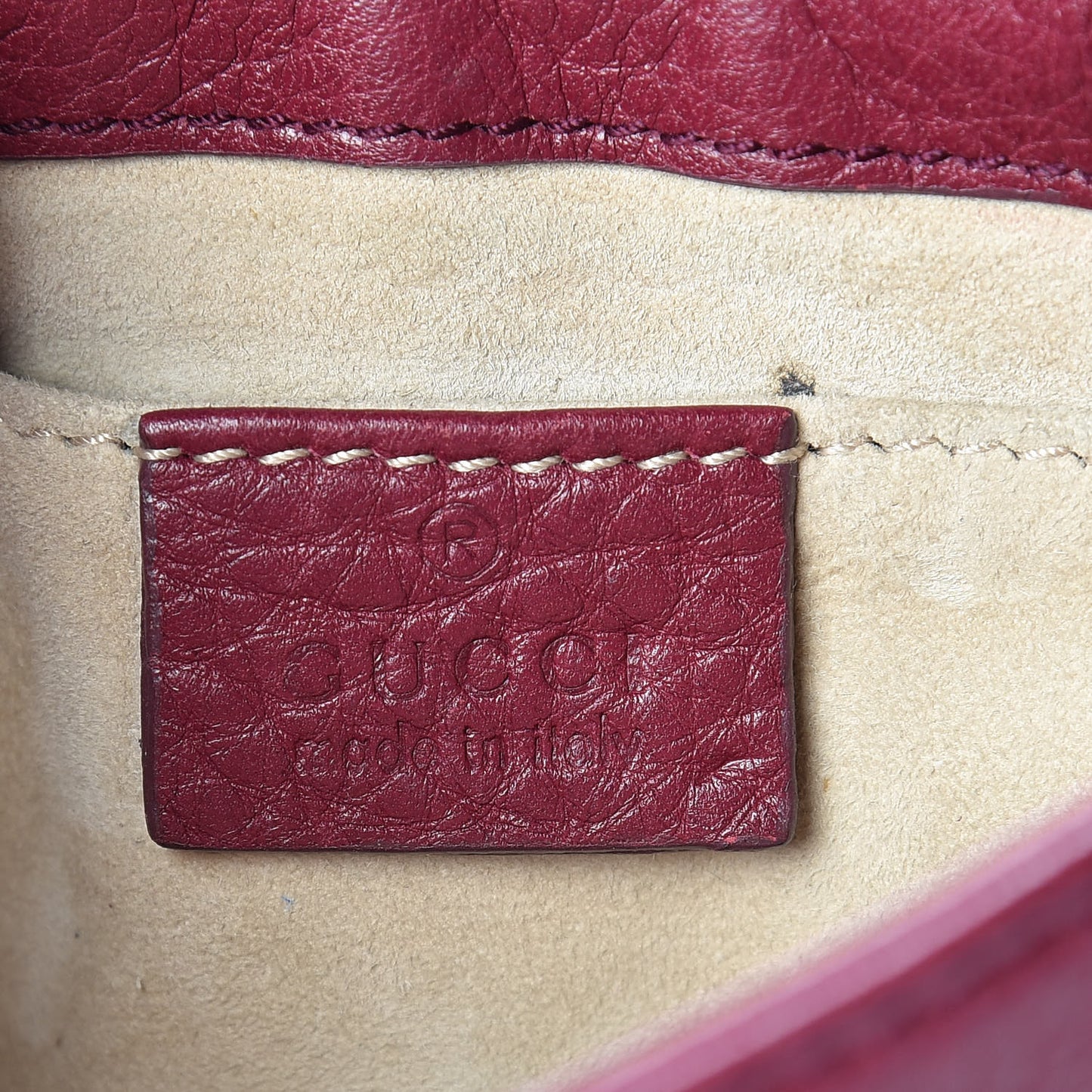 Cellarius Calfskin Small 1973 Chain Shoulder Bag Cherry Gloss