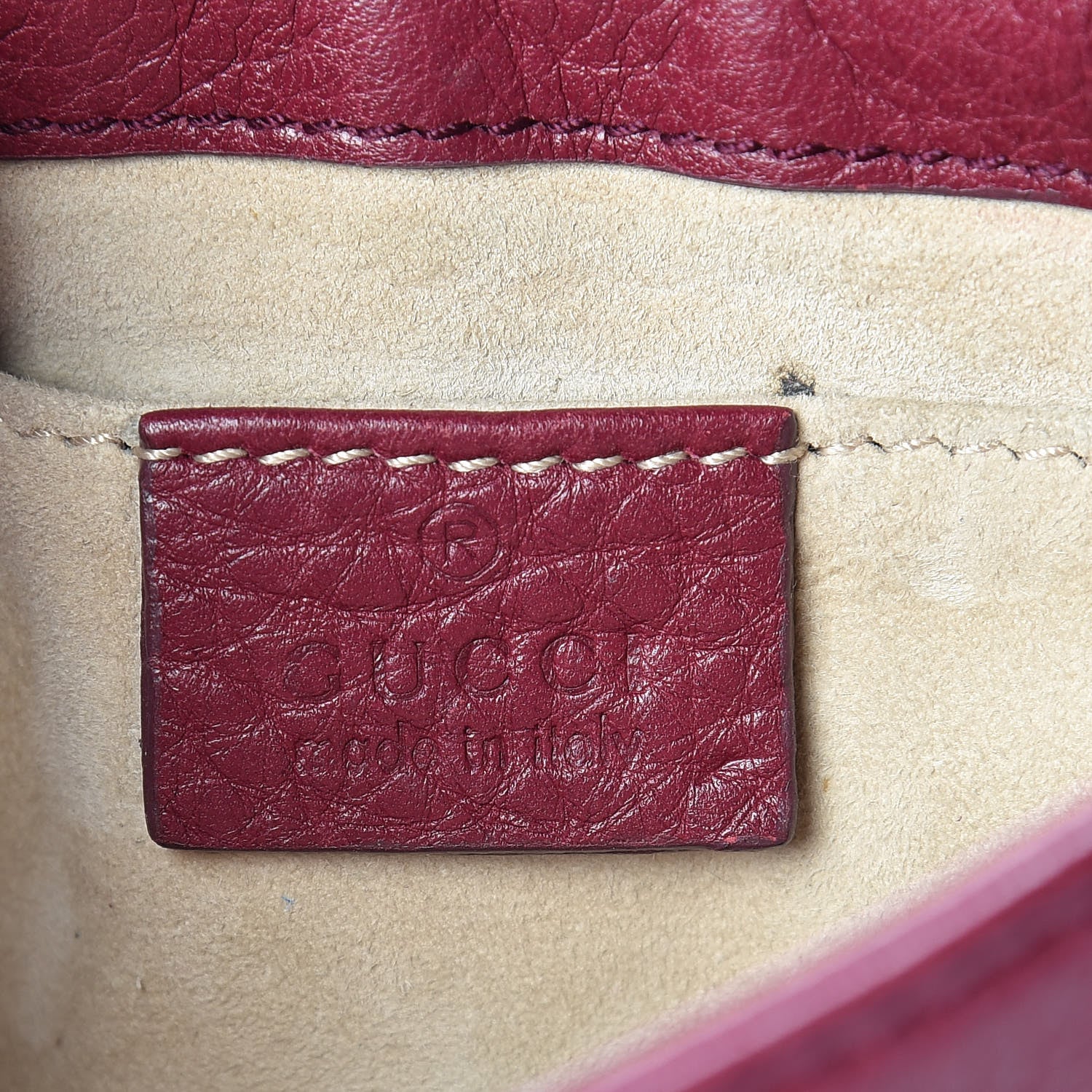Gucci Cellarius Calfskin Small 1973 Chain Shoulder Bag Cherry Gloss 6 of 16
