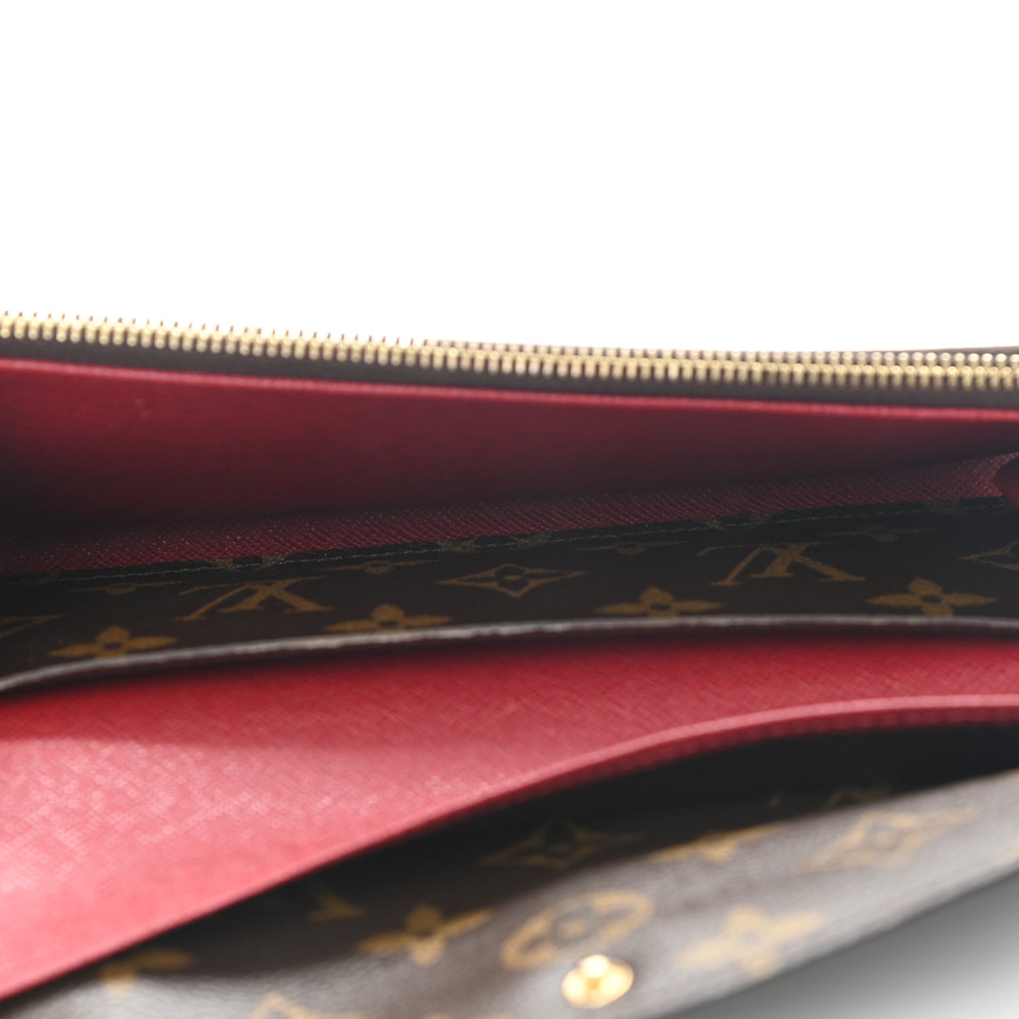 Monogram Emilie Wallet Rouge