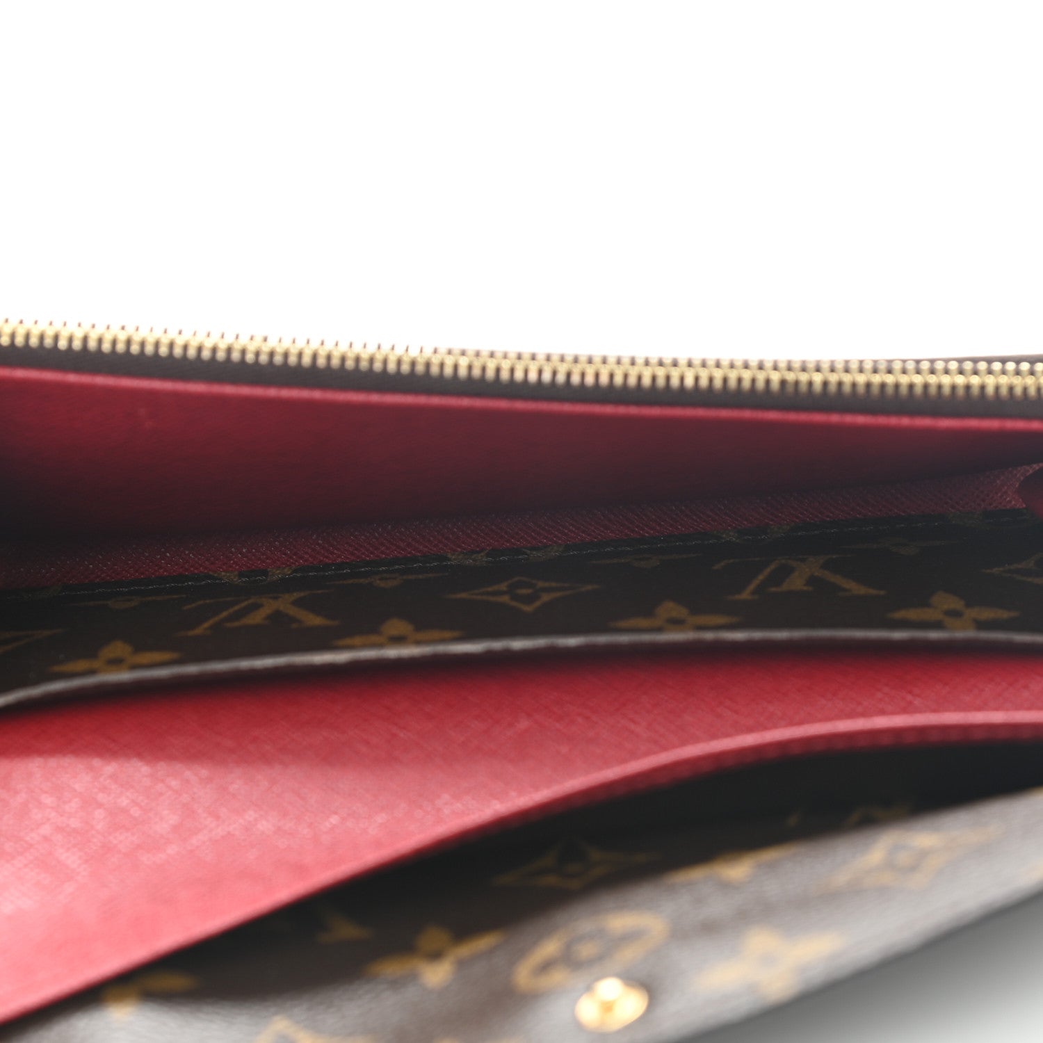 Louis Vuitton Monogram Emilie Wallet Rouge 4 of 9