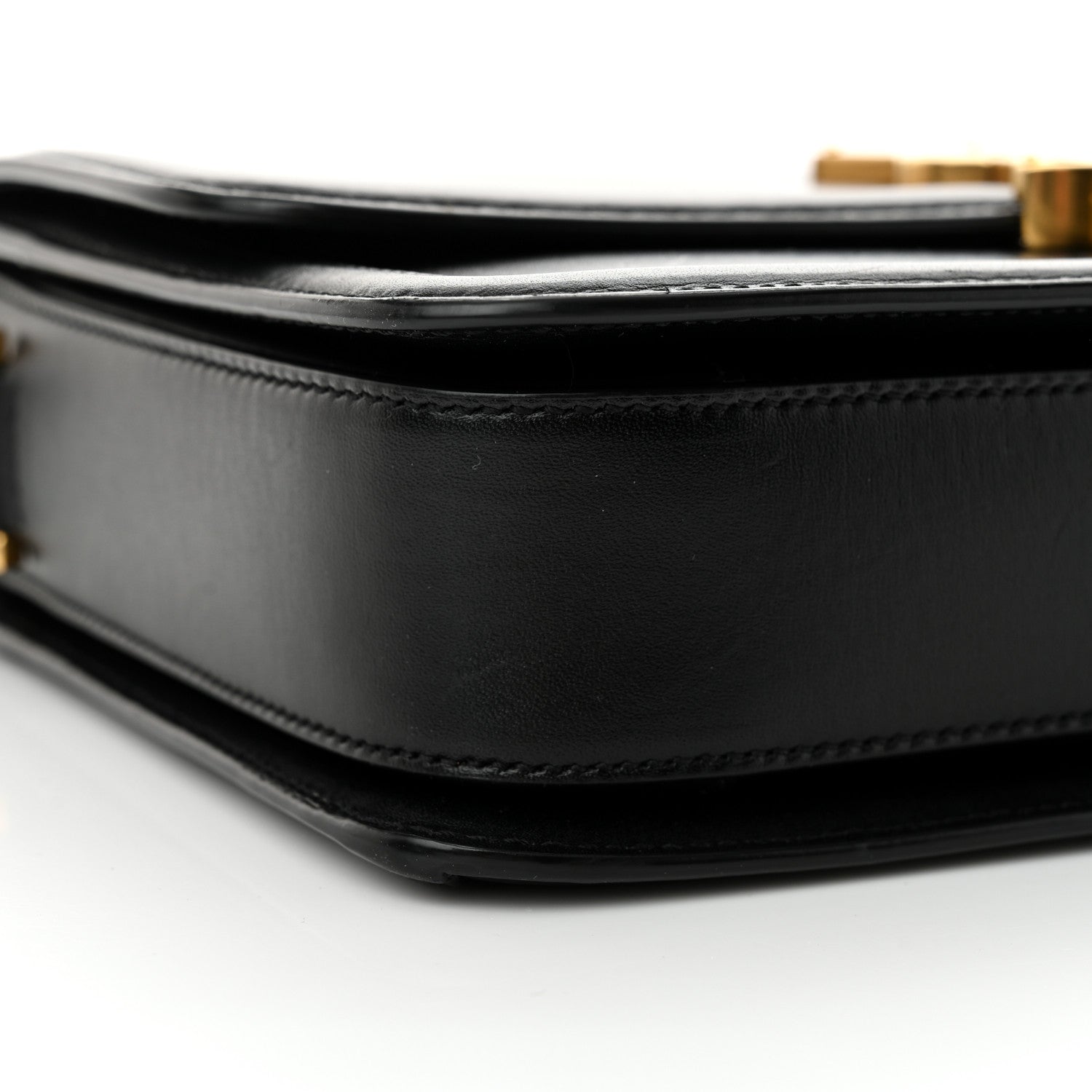 Saint Laurent Box Calfskin Monogram Medium Solferino Satchel Black 9 of 15