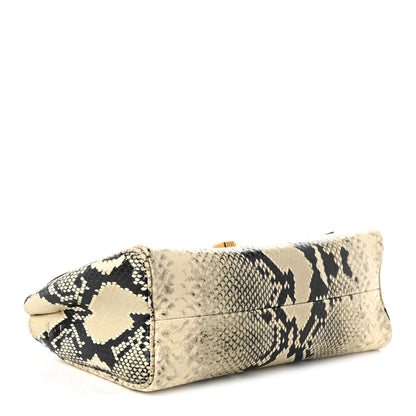 Khaite Calfskin Python Embossed Audrey Crossbody  Natural 3 of 8