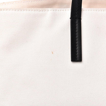 Versace Canvas Logo Tote Black White 11 of 17