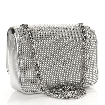 Versace Palazzo Crystal Chain Evening Bag Silver 3 of 9