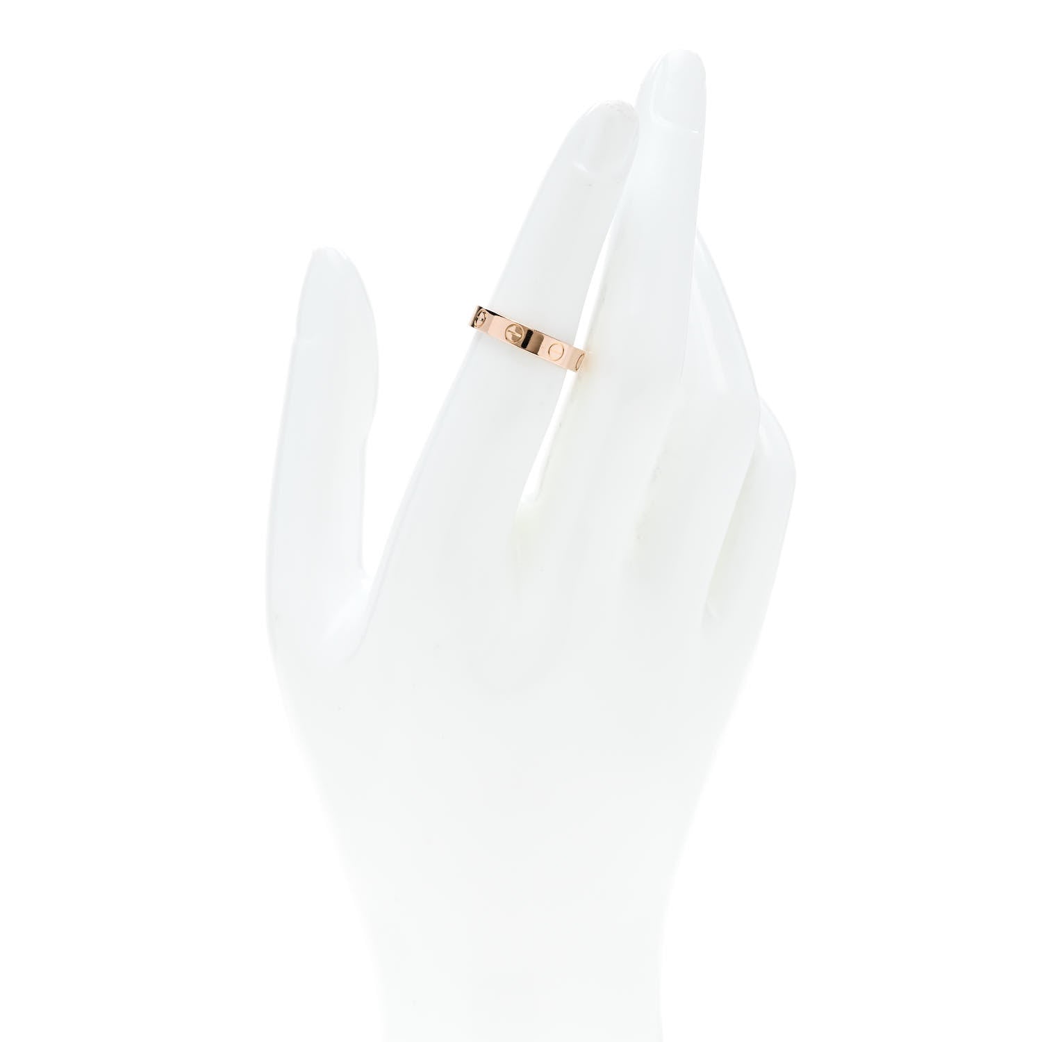Cartier 18K Pink Gold 3.5mm LOVE Wedding Band Ring 50 5.5 2 of 4