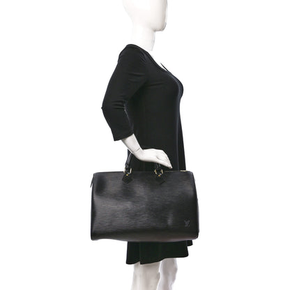Louis Vuitton Epi Speedy 35 Black 2 of 9