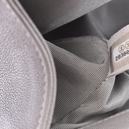Chanel Caviar Quilted Medium Boy Flap Grey 9 of 11