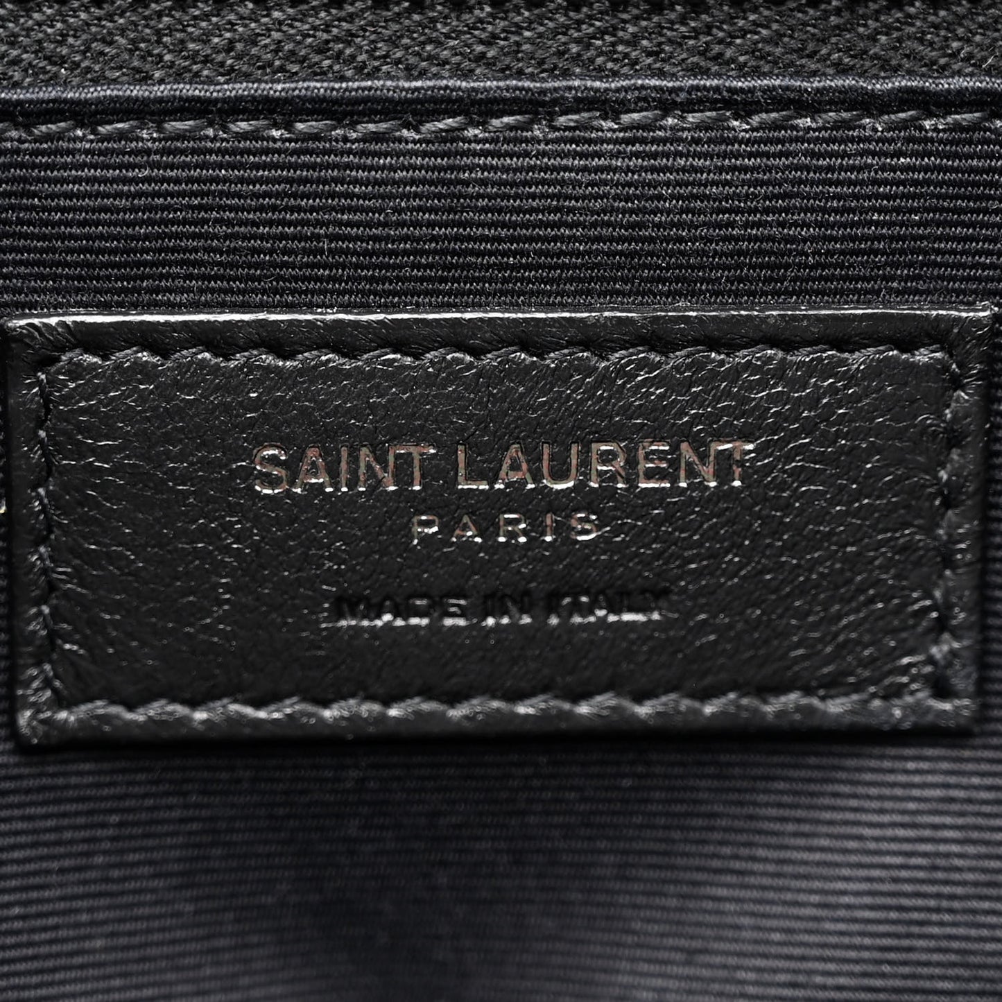 Crinkled Calfskin Matelasse Monogram Medium Niki Chain Satchel Black