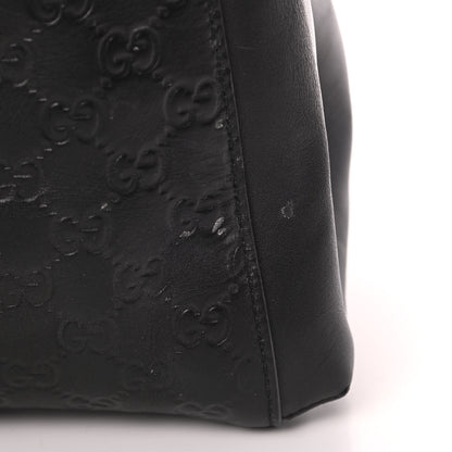 Gucci Soft Guccissima Signature Top Handle Tote Bag Black 17 of 17