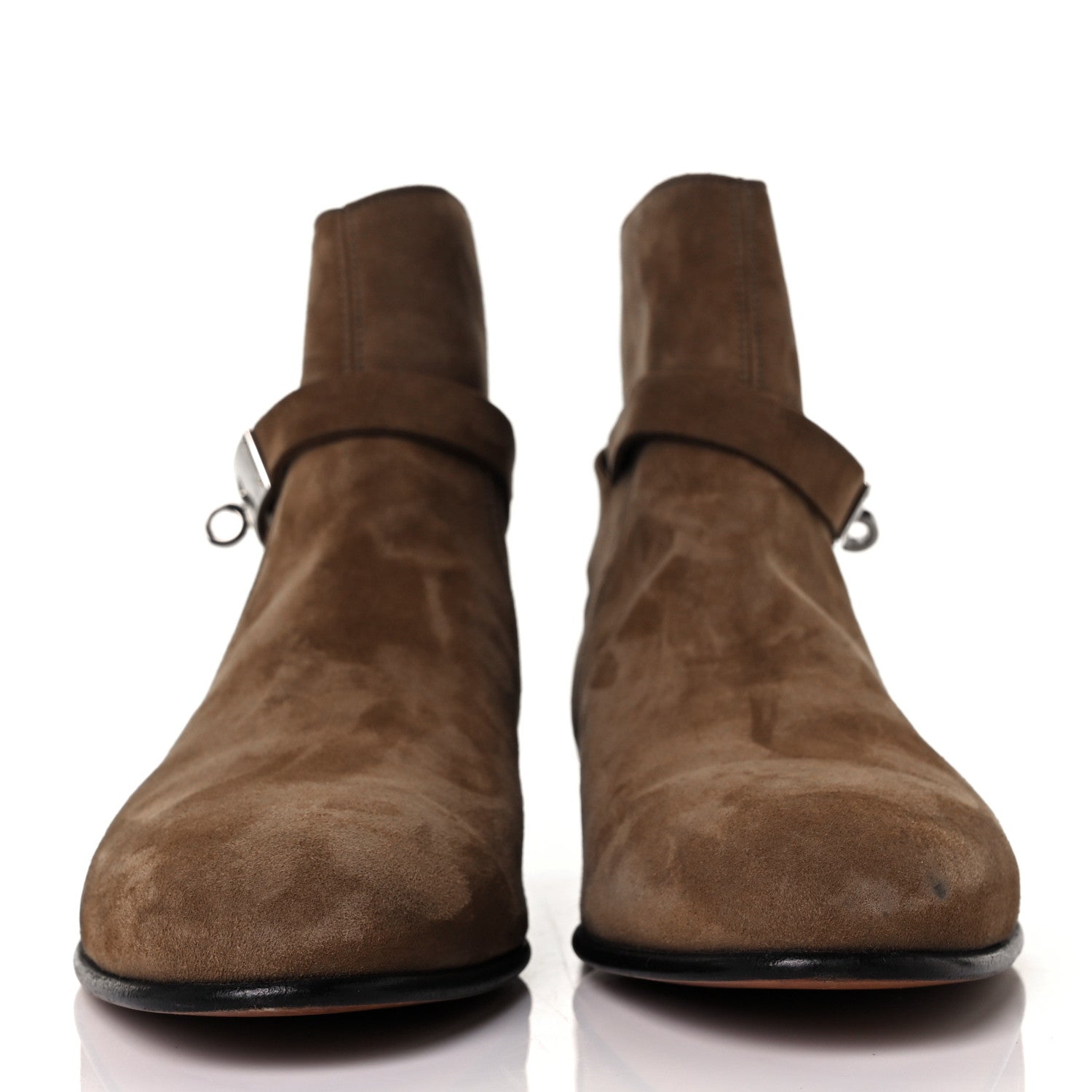 Hermes Suede Neo Low Boots 38 Ecorce 2 of 10