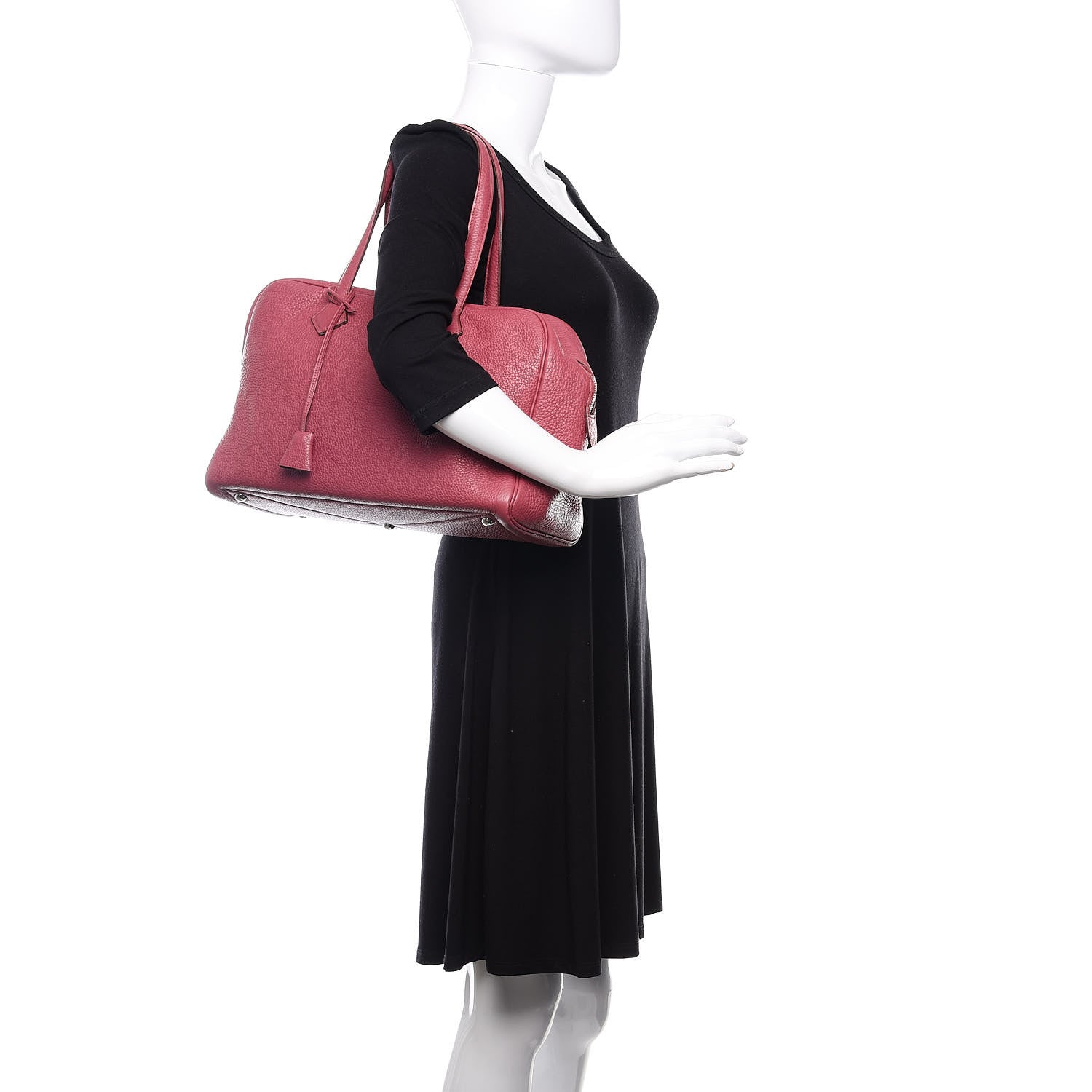 Hermes Taurillon Clemence Victoria II 35 Bois de Rose 2 of 14